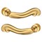 Baldwin Lever Lifetime Satin Brass Door Levers Lifetime Satin Brass 5108 5108.044.MR - alternate 2